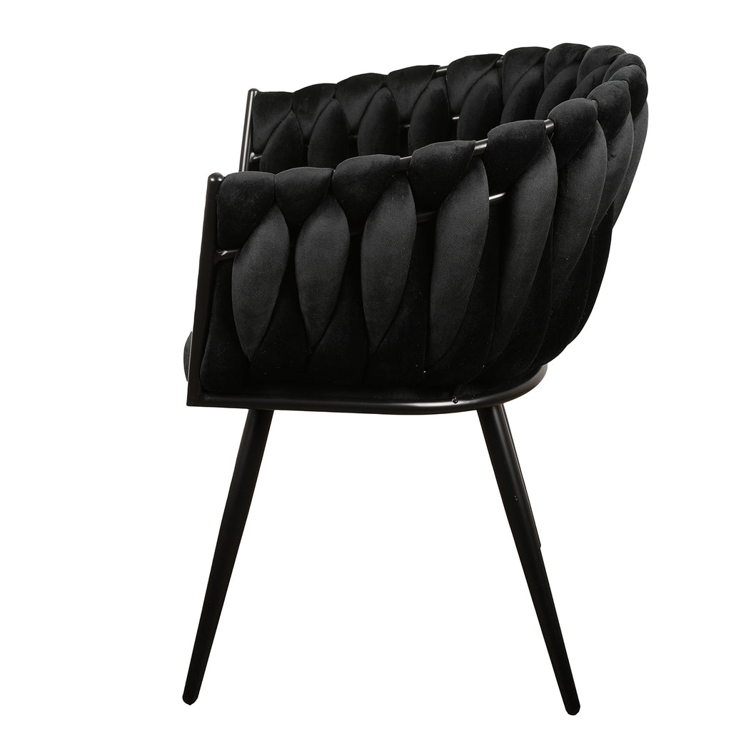 Wave Chair zwart (set van 2)